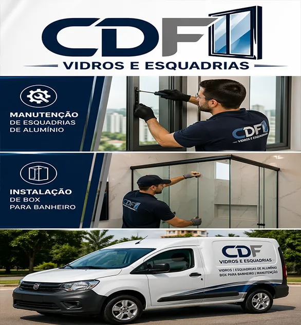CDF Manutenção Corretiva em Vidros Manutenção em Vidros